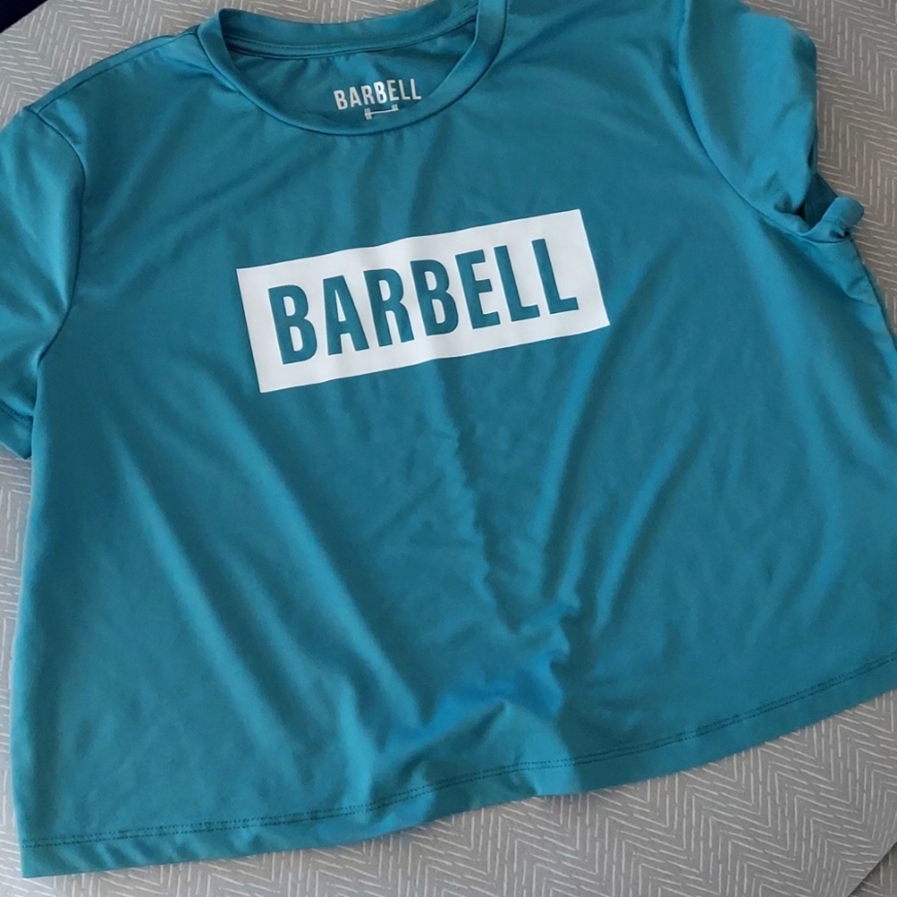 Barbell Crop Top Tee
